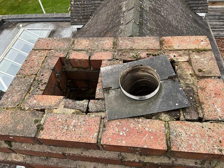 Before chimney repair