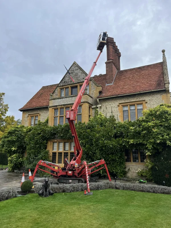 Chimney work access platform