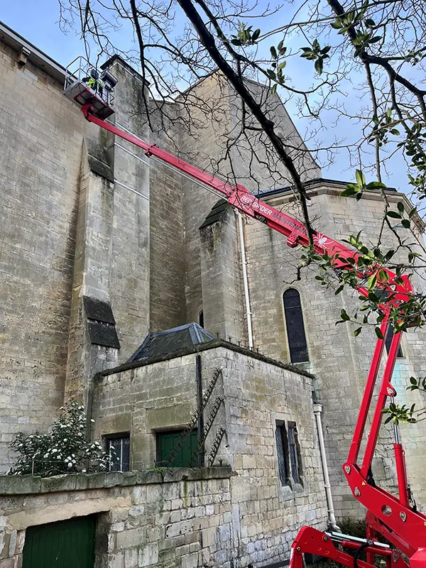High-level church and cathedral maintenance access